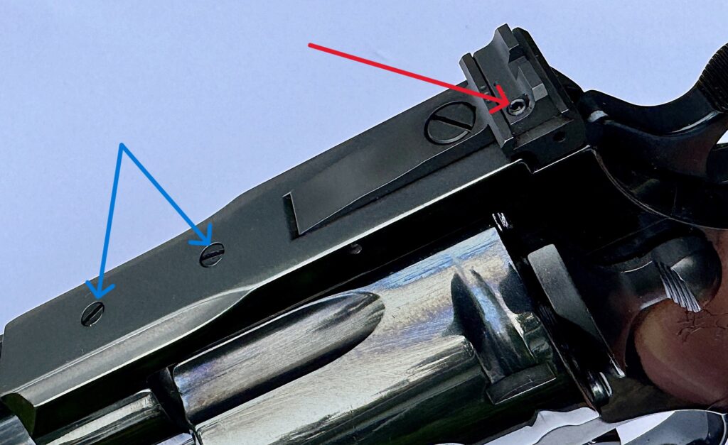 rear sight of revolver