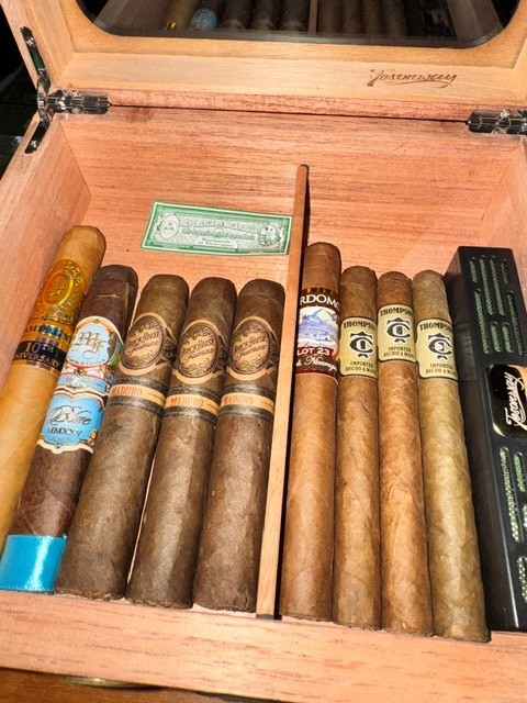 photo of cigars in a humidor